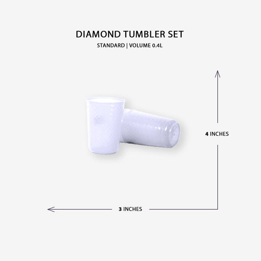 DIAMOND GLASS pack of 6