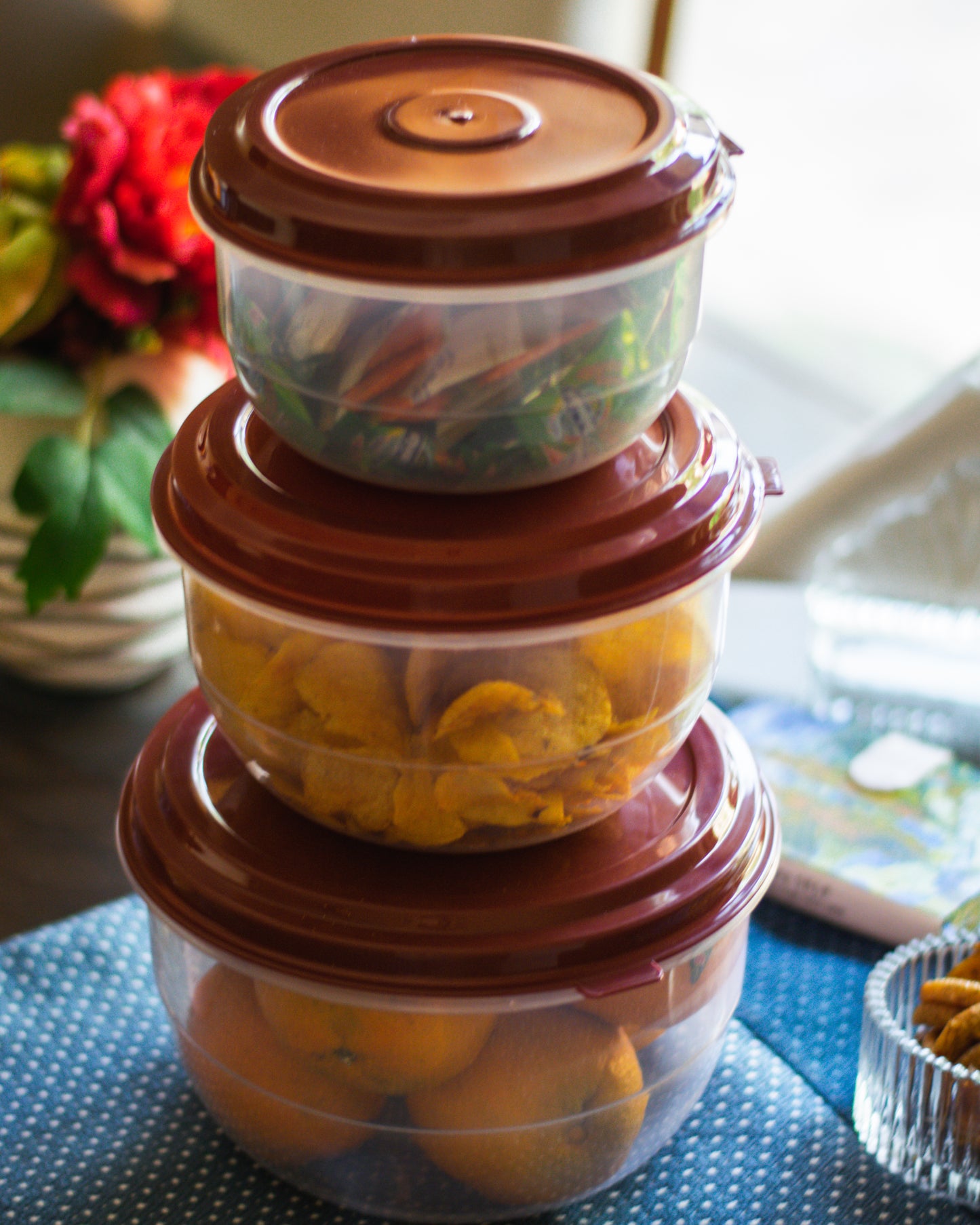 Keeper container ( 3 pcs set with lid )