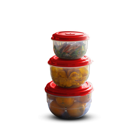 Keeper container ( 3 pcs set with lid )