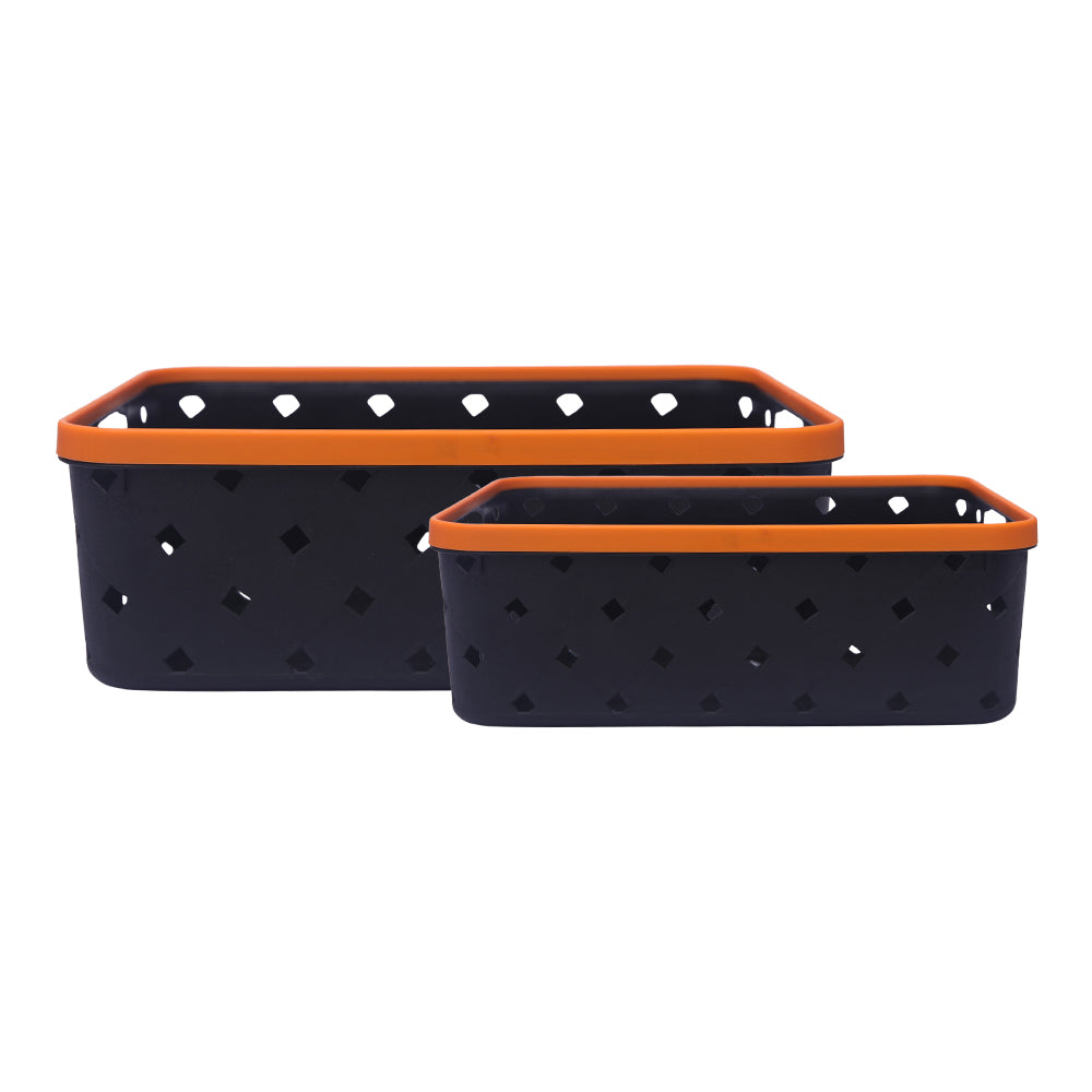 Leather Basket Set